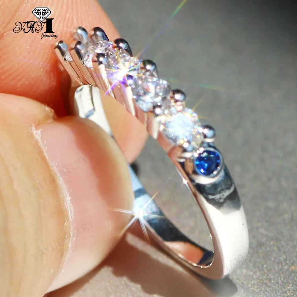 

Wholesale YaYI Fine Jewelry Fashion Princess Cut White Cubic Zirconia Silver Color Engagement Wedding Party Lovers Rings