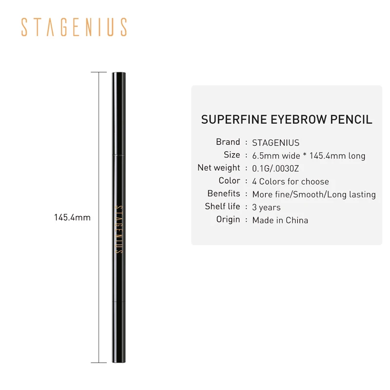 STAGENIUS карандаш для бровей водостойкий стойкий серый карандаш для бровей автоматический карандаш для бровей