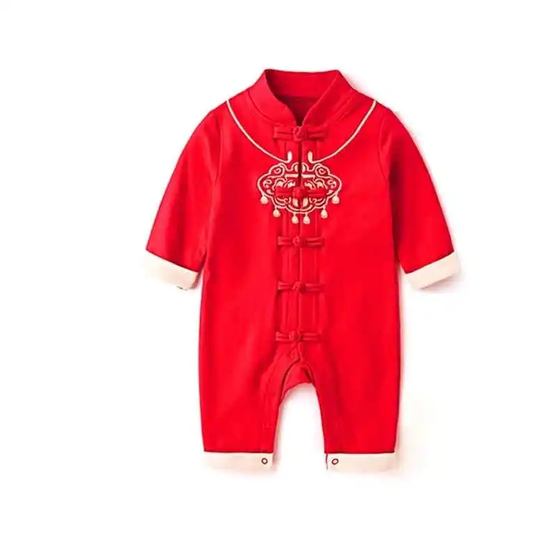 

2020 New Kid Baby Clothing For Chinese New Year Baby Boy Girl Romper 0-24M
