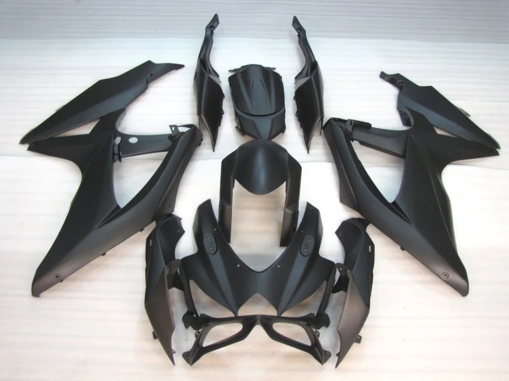 Высокий класс Обтекатели для SUZUKI 2008 2009 2010 GSXR 600 750 K8 все обувь на плоской подошве; цвет черный, GSXR600 GSXR750 08 09 10 autocycle набор 7 подарок UB63