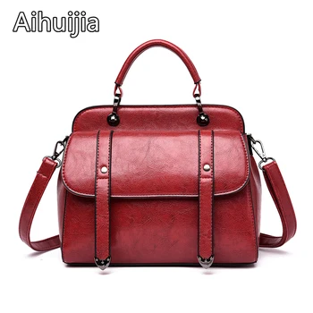 

Aihuijia Brand 2020 Sac A Main Femme leather Luxury Handbags Women Bags Designer Handbags High Quality Ladies Shoulder Hand Bag