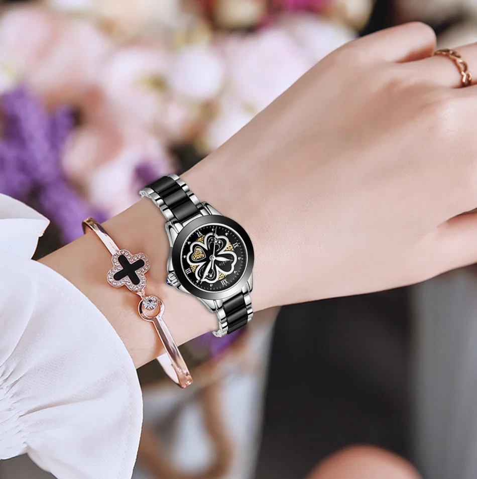 SUNKTA, модные женские часы, розовое золото, женские часы-браслет, Reloj Mujer, новинка, креативные водонепроницаемые кварцевые часы для женщин+ коробка