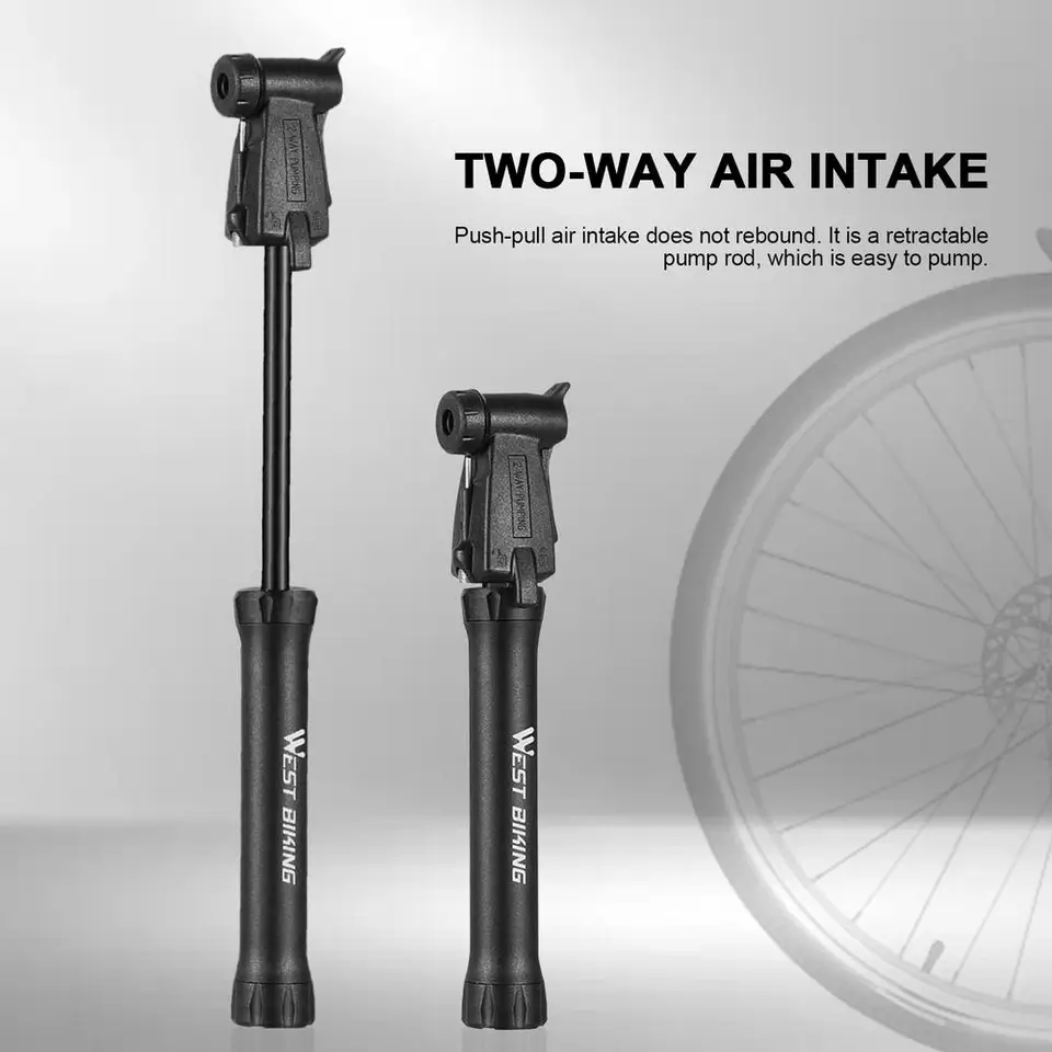 Pompa Aria Mini Portatile Per Bici - Per Mountain Bike, Strada, BMX, Palle - Foto 4