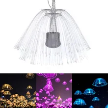 Светодиодный медуз ночной Светильник лампы освещения Цвет прикроватные светодиодный волоконно-оптический ночной Светильник 220V Новинка для сна подарок для детей