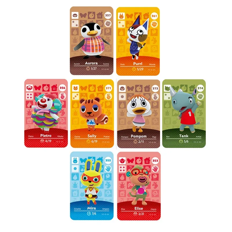 Карта Amiibo ДЛЯ NS Switch 3DS Game Lobo новая горизонтальная игра от 351 до 375 набор карт NFC