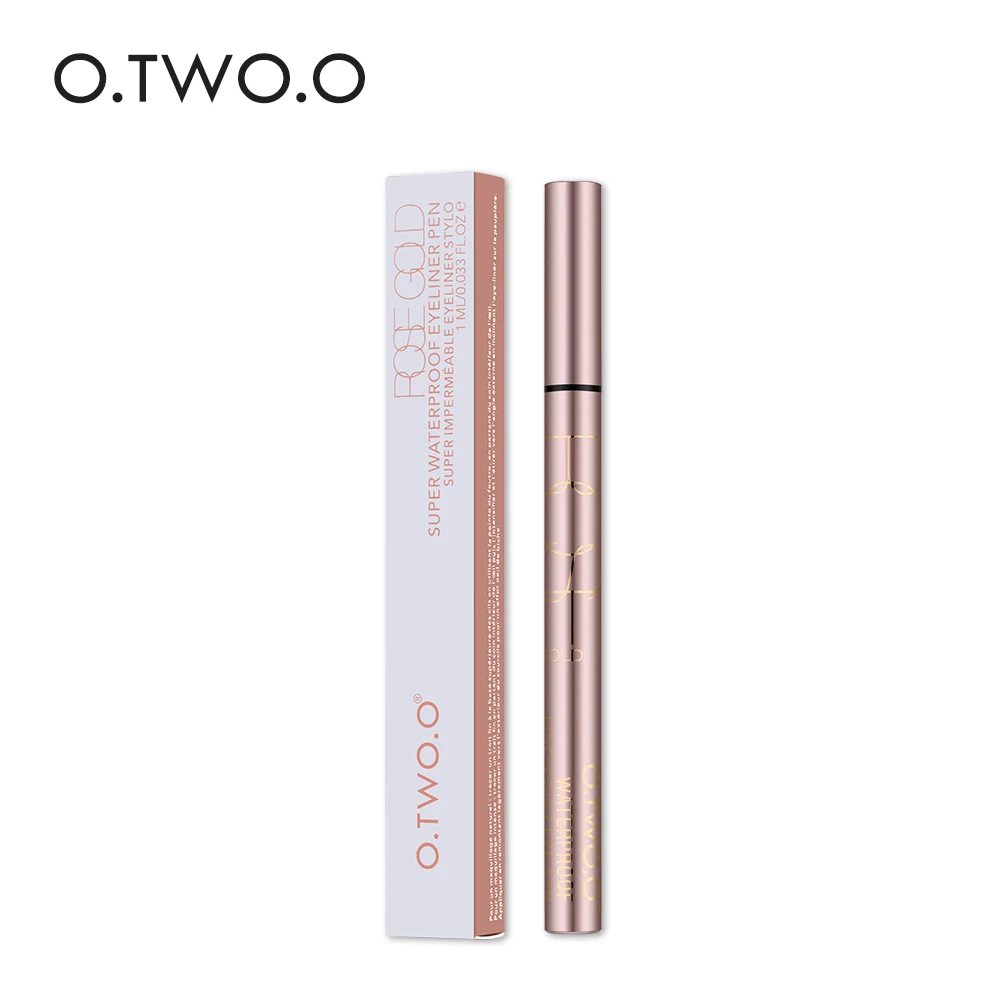 O. TWO. O жидкая подводка для глаз beauty Cat style черная Стойкая карандаш
