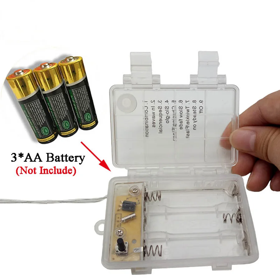 100 LED 10M LED String Light Remote Control ChristmasWeddingPartyFestival Decoration Lights Waterproof Holiday LED Lighting (3)