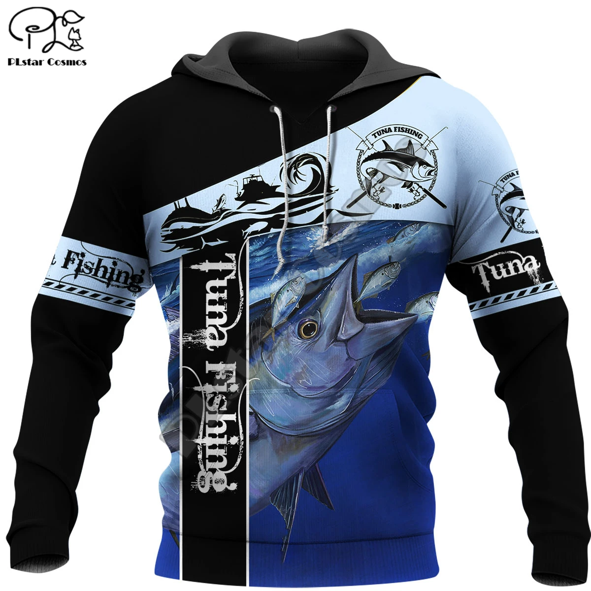 

PLstar Cosmos Tuna Fishing Fashion Men's Sweatshirt Beautiful Animal 3D Print Harajuku Jacket Funny Fish Casual Hoodie Style-3