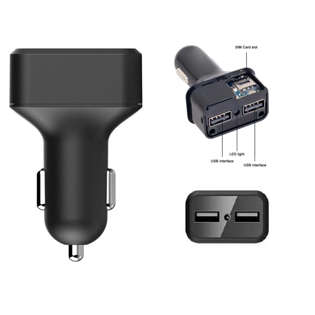 Интеллектуальное автомобильное зарядное устройство с двумя usb-портами gps трекер gps+ A gps+ wifi+ LBS устройство слежения за автомобилем