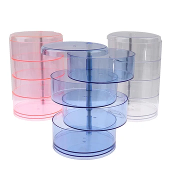 

4 Layer Eyelash Extension Storage Box Acrylic Lash Holder Pallet For Individual Volume Lash Extension Display Stand Makeup Tools