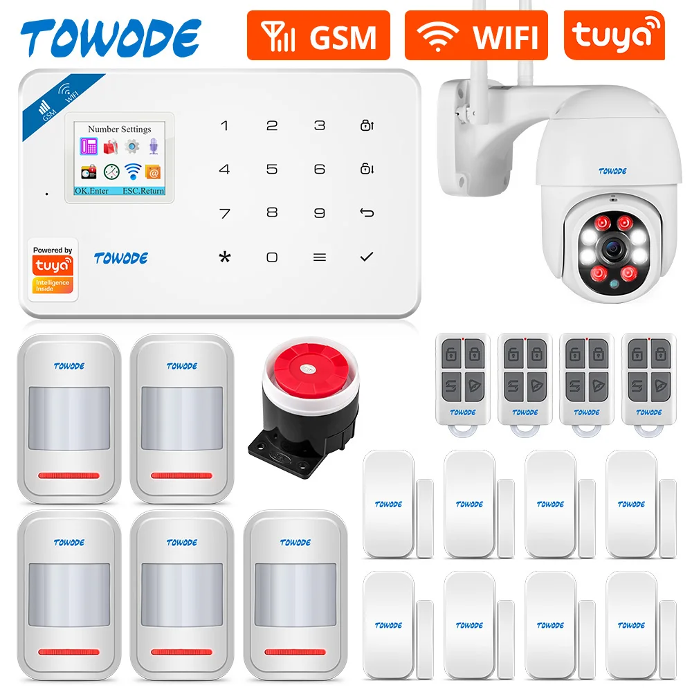 Система сигнализации TOWODE Wi-Fi GSM Tuya дистанционное управление через приложение 6