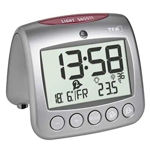 1 unidades Tfa radio-despertador con visualización de temperatura 
