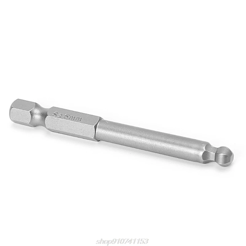 65mm 볼 엔드 육각 헤드 육각 스크루 드라이버 비트 7 개, 드릴 도구 2.5 F22 21 드롭쉬핑