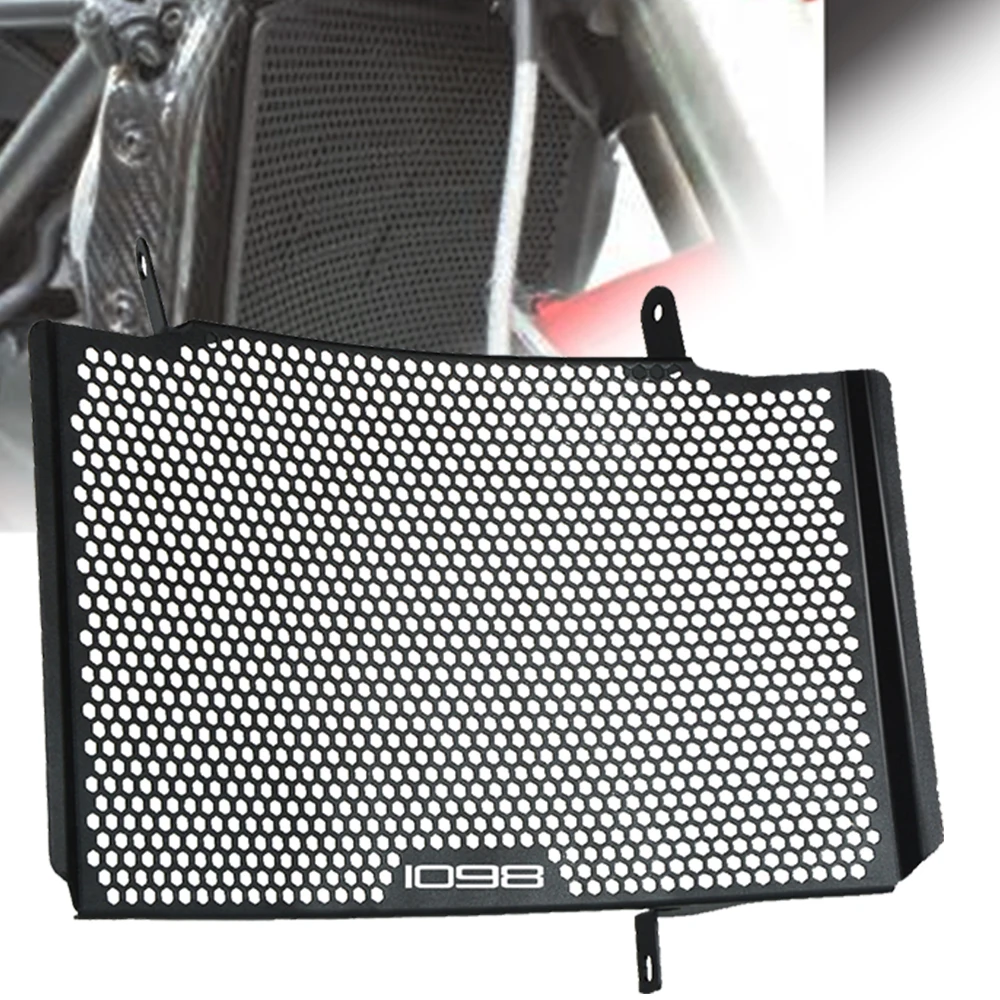 Motorcycle Radiator Guard Grill Cover Water Tank Cooler Bezel Protector ...