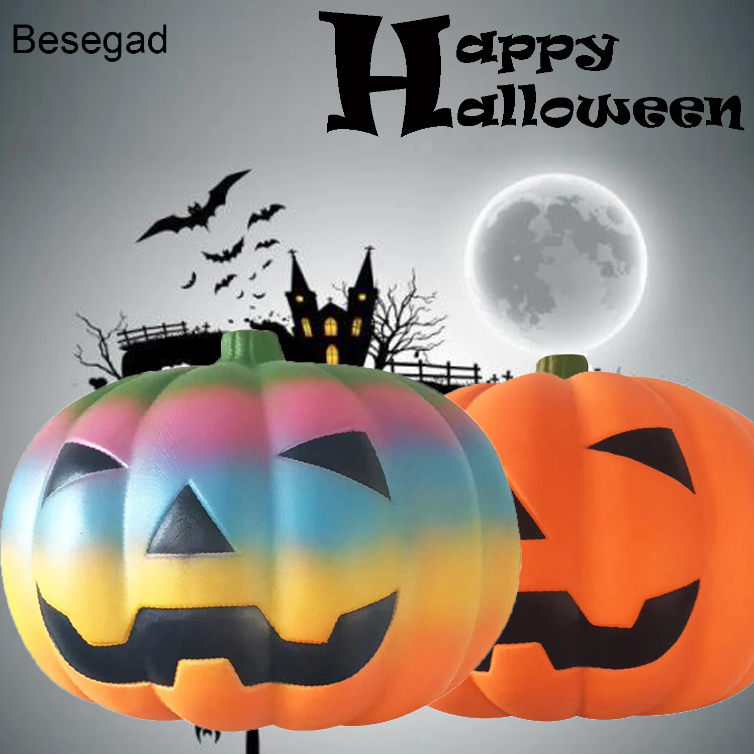 

Jumbo Halloween Squeeze Pumpkin Slow Rising Squishies Toy for Children Adults Relieves Stress Anxiety Home Decorations