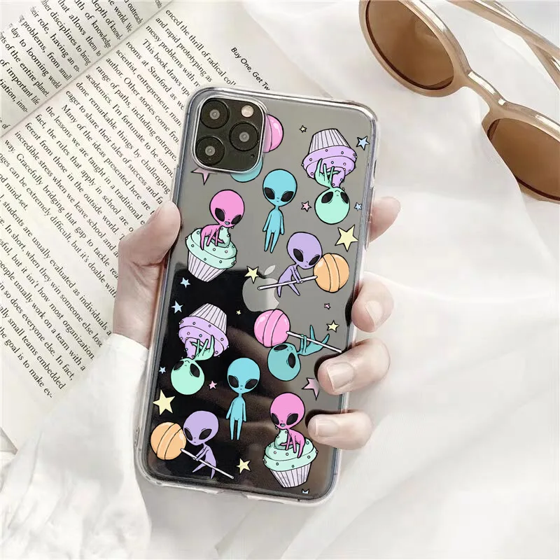 Чехол для iPhone XS MAX 11 Pro 7 SE 2020 XR X 8 6s Plus силикон ТПУ с милыми мультяшными