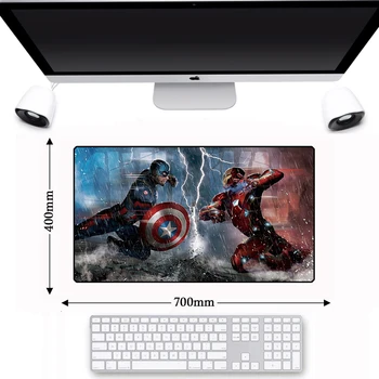 

70*40cm Movie Infinity War Non-slip Natural Rubber Computer Mouse Pad Game Gaming Avengerse Keyboard Large Mousepad Mat Iron Man