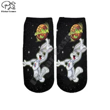 PLstar Cosmos Harajuku/аниме жуки Банни 3 DPrint, женские/мужские/мальчики/девочки, носки с героями мультфильмов, сезон лето-осень, забавные короткие носки, стиль-2