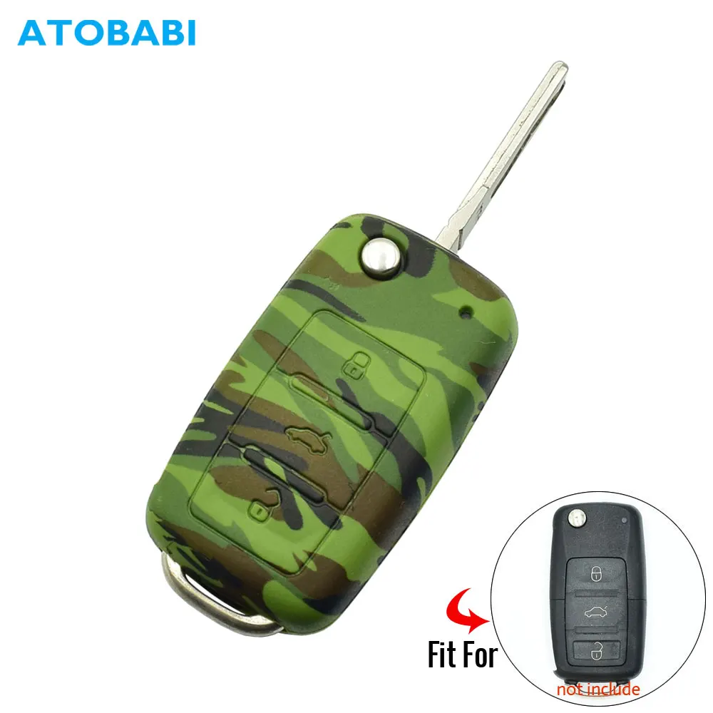 Silicone Car Key Case Cover For Vw Volkswagen Golf 4 5 6 Bora Jetta