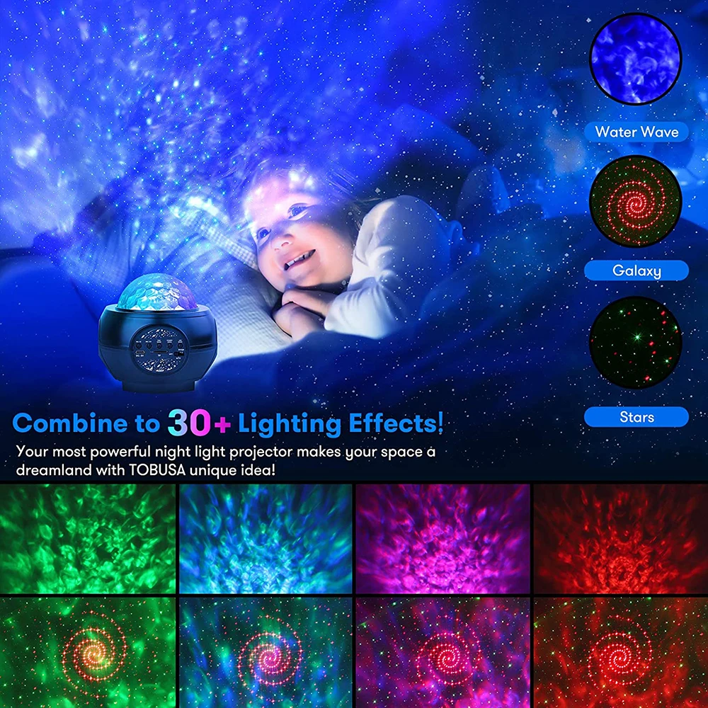 LED Laser Projektor Disco Licht Galaxy Projektor Dj Lampe Starry Sky Bühne  Licht für Home Schlafzimmer Bluetooth Musik Party Lampe