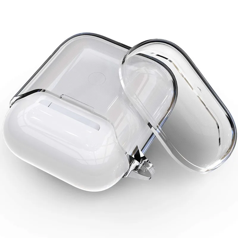 Прозрачные чехлы для AirPods Bluetooth беспроводные наушники защитный чехол Airpods 2 1 шт.