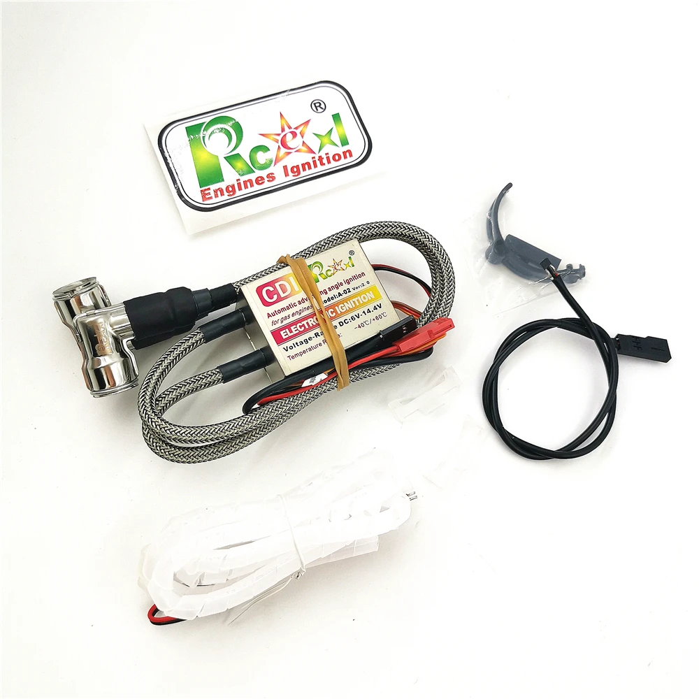 

Rcexl двойное Зажигание CDI с разъемами CM6 90/120 градусов/Датчик Холла для прямых/V-образных двигателей DLE111 двигатель Радиоуправляемый Дрон запчасти