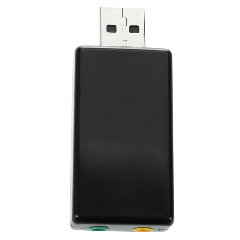 2 шт USB 5,1 и 7,1 канальный USB стерео адаптер звуковой карты(Совместимость с Windows 7) светильник синий и черный