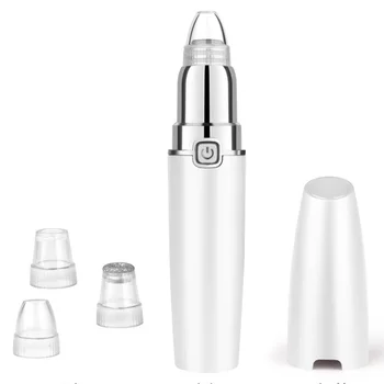 

Mini Portable 3 Gears Electric Vacuum Facial Tool Strong Suction With Replaceable Head Nose Handheld Skin Care Blackhead Remover