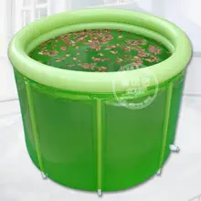 Двойная надувная ванна, большой взрослый складной банный ковш, банное ведро, ванна для взрослых, банное ведро