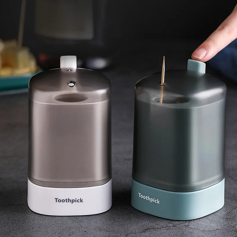 Automatic Toothpick Holder Detachable Tooth Pick Storage Dispenser Push-type Box Table Decoration | Дом и сад