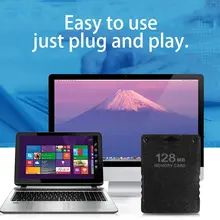 

For PS2 64MB/128MB Memory Card Memory Expansion Cards Suitable for Sony Playstation 1 PS2 Black Memory Card Wholesale