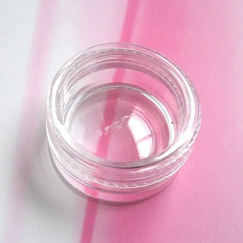 

12PCS Small Empty Clear Plastic Sample Travel Jar Containers Round Cosmetic Makeup Glitter Powerd Container
