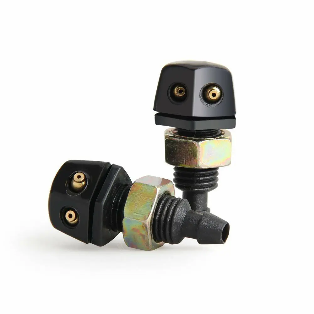 2pcs Universal Front Windshield Window Washer Sprayer Nozzle Sprinkler