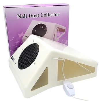 

80W Nail Suction Dust Vacuum Suction Collector Strong Adjustable Speed Nail Manicure Vacuum Cleaner Nail Dust Fan Tool