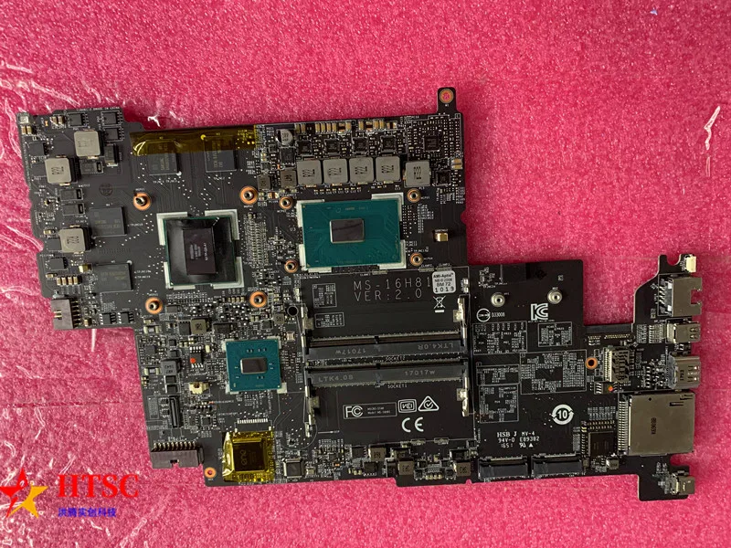 Материнская плата MS-16H81 VER 2 0 для ноутбука MSI GS60 SW60 с SR32L I7-7920HQ и N17P-Q3-A2 100%