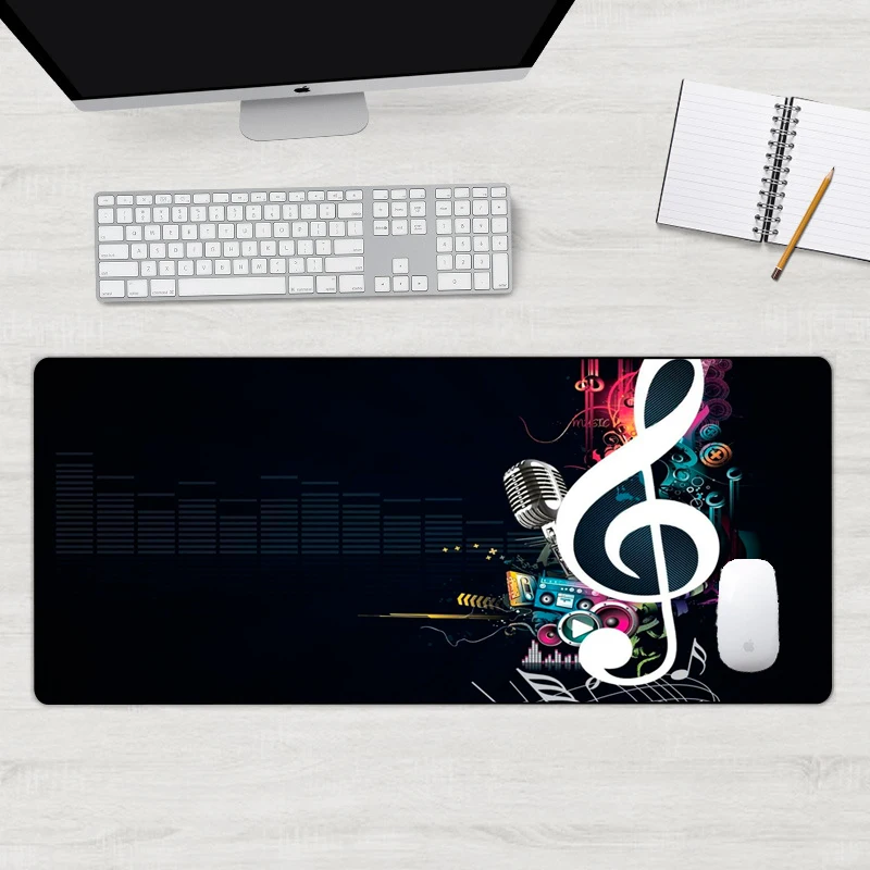  Beautiful Music Mouse Pad Rubber PC Game Players Personality Novel Laptop Keyboard Large Table Pad 