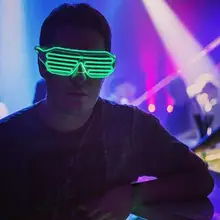 Светодиодный ослепительный ослепляющий свет очки Рождественские шоу очки ставни светодиодный очки активные вечерние украшения очки