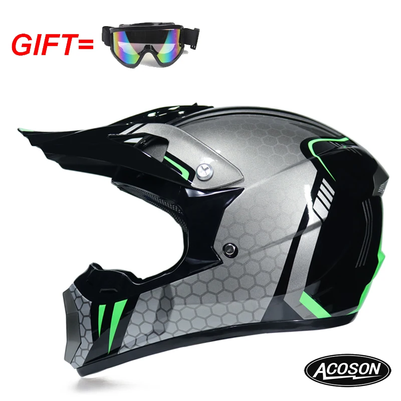 Motorcycle cross helmet for motorcycle helmet down MTB DH off road motorcycle cross racing helmet point with goggles