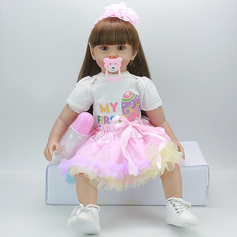2" Reborn Babe doll Cool girl Bonecas baby с лучшими подарками на день рождения для детей Детские высококачественные силиконовые rebo принцессы для девочек