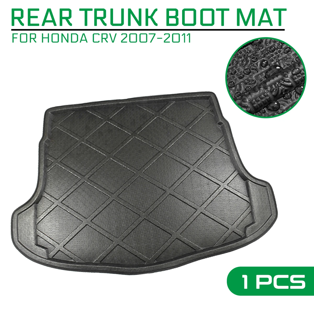 Car Floor Mat Carpet For Honda CRV 2007 2008 2009 2010 2011 Rear Trunk