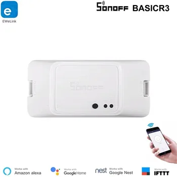 

1/10 Pc SONOFF Basic R3 Intelligent WiFi Switch DIY Mode Support eWeLink Mobile Phone Remote Timing Work With Alexa Google Home