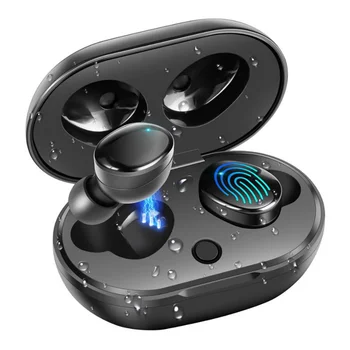 

Bluetooth 5.0 Earphone IPX7 Waterproof True Wireless Headphones Touch Control Earbuds Noise Reduction Headsets With Microphone