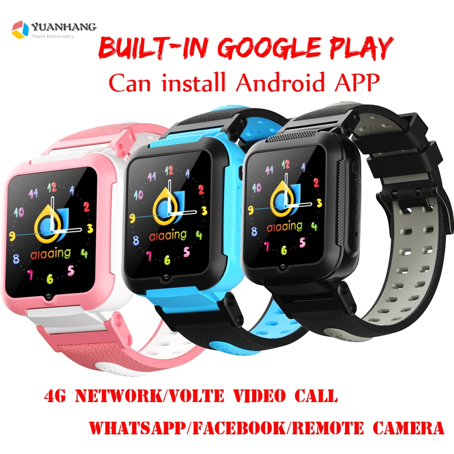 

Smart 4G Remote Camera GPS WI-FI Child Student Whatsapp Facebook Smartwatch SOS Video Call Monitor Tracker Location Phone Watch