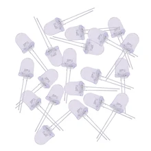 100 шт светодиодный Диод 10 мм красный зеленый желтый, синий, белый(5 цветов) супер яркий