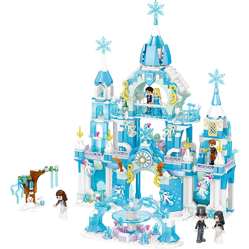 

Princes Windsor Castle 801pc Model Building Blocks Compatible Legoinglys Friend Carriage Figures Educational Toys For Girl Child