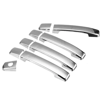 

9 Pcs/set Chrome Plastic Outer Door Handle Cover For Nissan Navara D40 2005 2006 2007 2008 2009 2010 2011 2012 2013 2014 2015