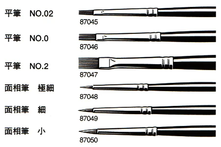 Tamiya 87047 пластиковая модель краски кисти, высокая отделка плоская кисть № 2(6 мм) краски инструменты
