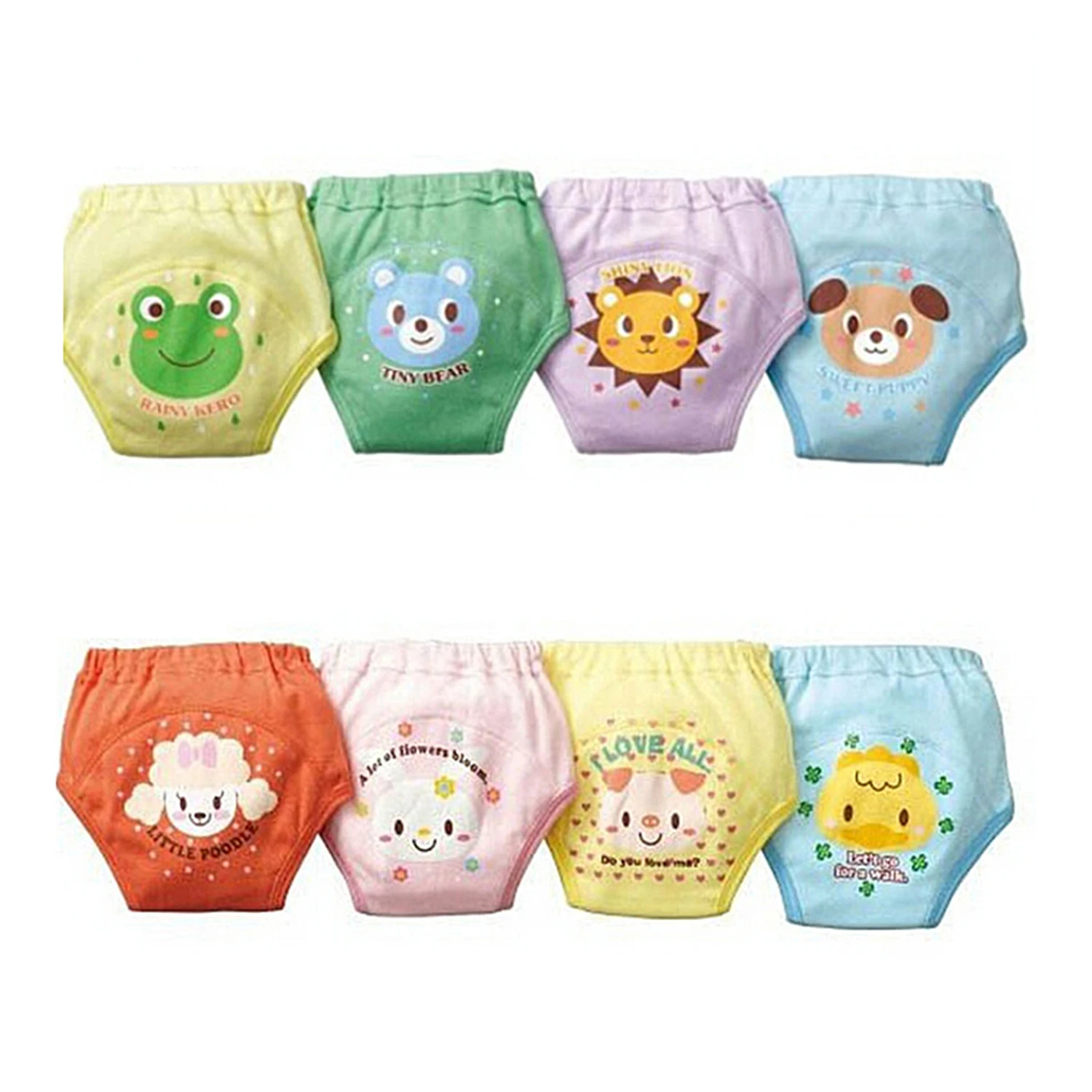 Baby Diaper Training-Pants Panties Potty Learning Toddler Reusable Waterproof 4-Layers