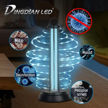 

UV Germicidal Lamp Light UV Disinfection Lamp 38W AC110V Portable Home Desktop Remote Spot Disinfection Mite Sterilizing UV lamp