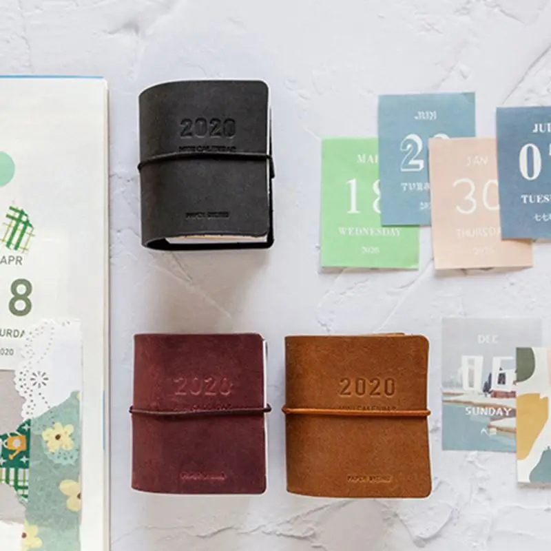 

New Simplicity 2020 Mini Calendar DIY Journal Sticker Learning Schedule Desk Planner 5.5x4cm